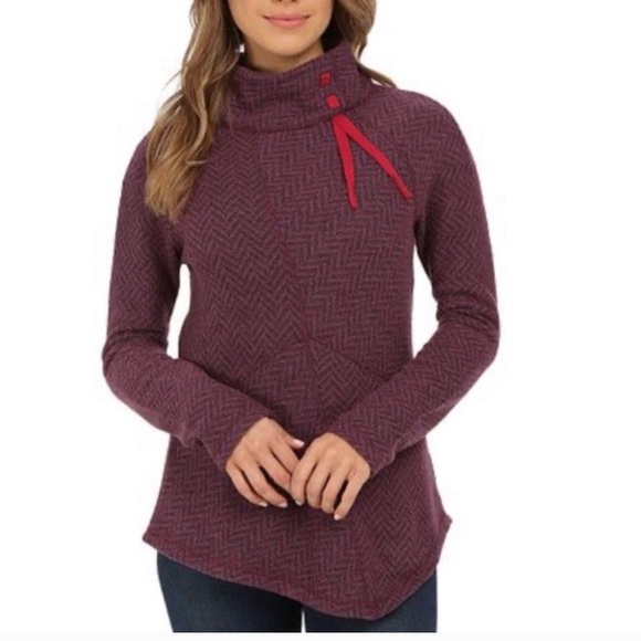 Prana Sweaters - NEW Prana plum red Mattea Sweater